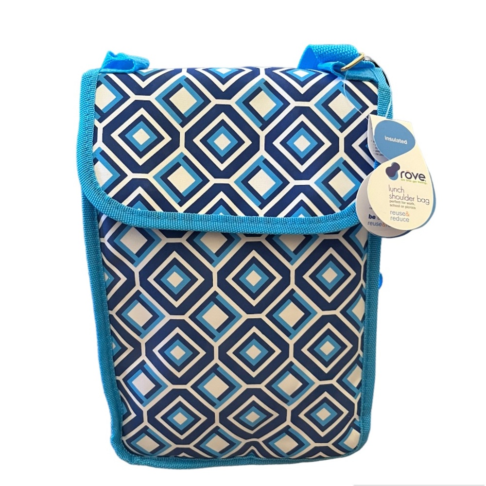 Tabletops Unlimited Lunch Bag Insulated Waterproof Blue